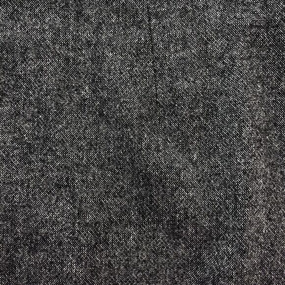 Garnet Hill Wool Skirt Womens 2 Gray Tweed Back Zip Career Minimal Classic Slit - Picture 7 of 8